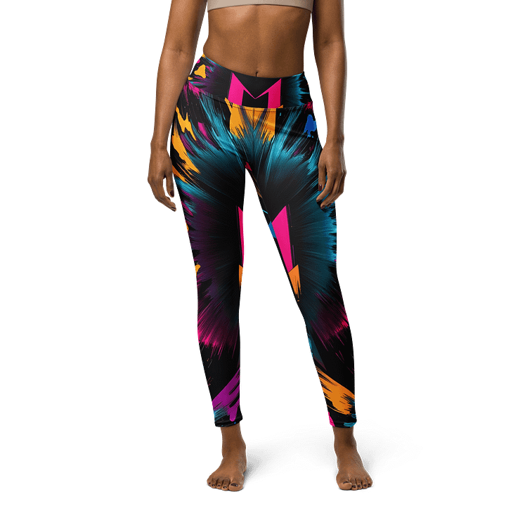 Sun-Kissed Yoga Paradise Leggings - Cyberpunk Rave Leggings product image (1)