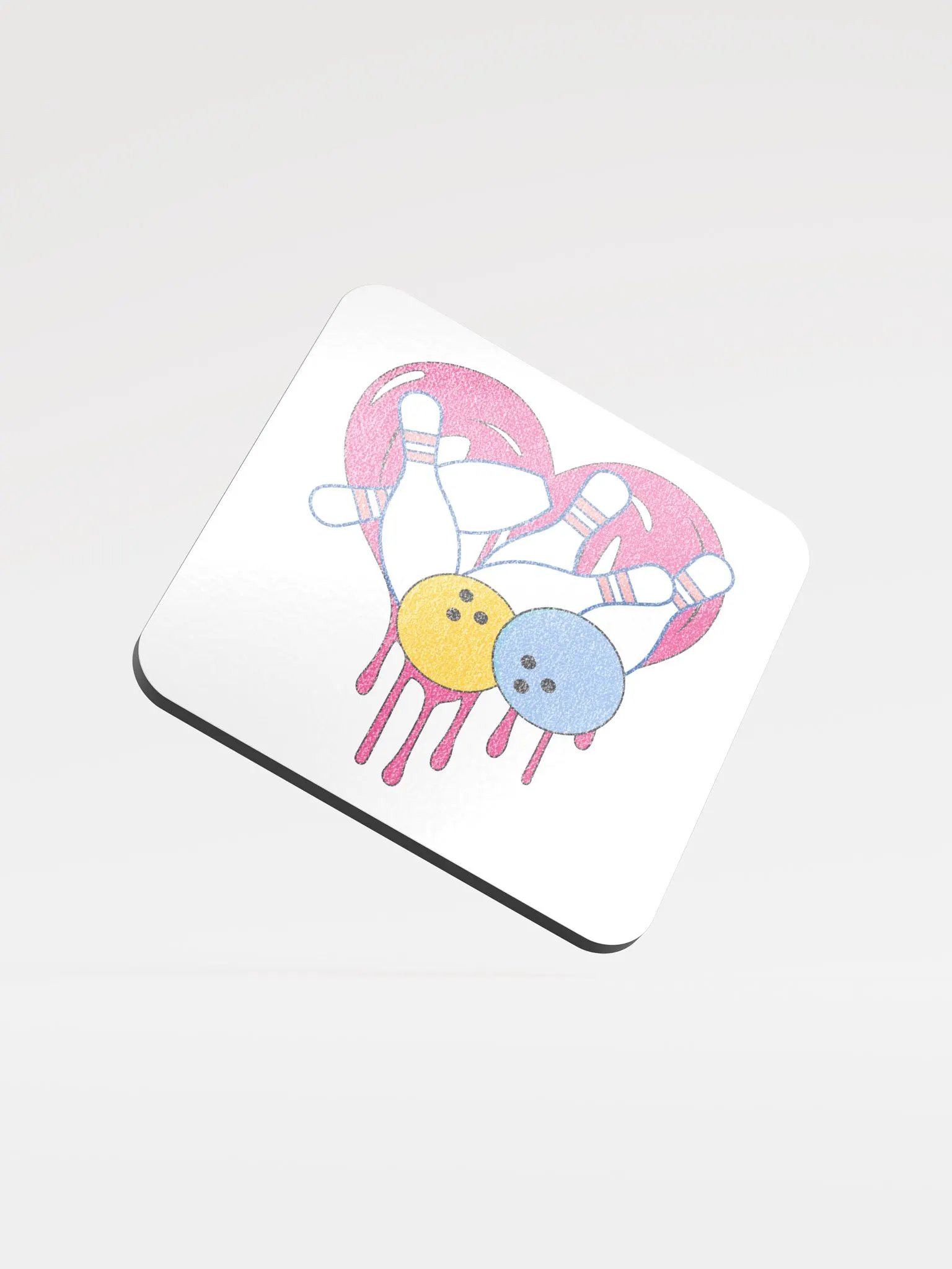 Heart Bowling Strike Coaster Set product image (2)