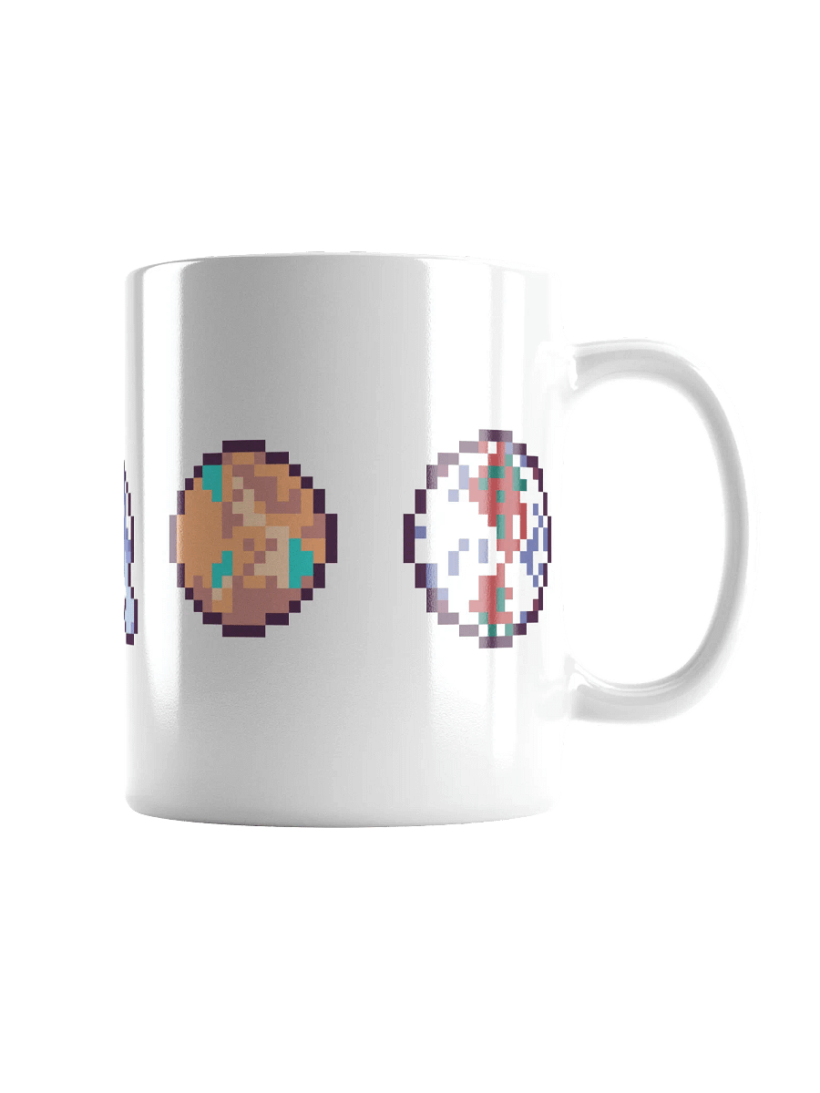 Pixel Planets White Mug product image (1)
