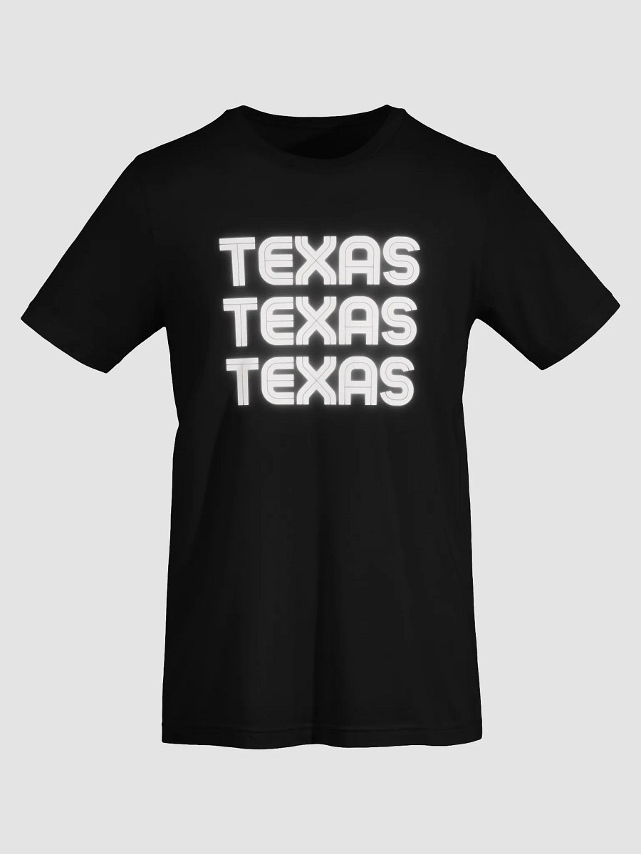 🤍 Triple Texas Neon Glow T-Shirt | Bella+Canvas Unisex Tee | Colo Pro Font in White Neon product image (51)