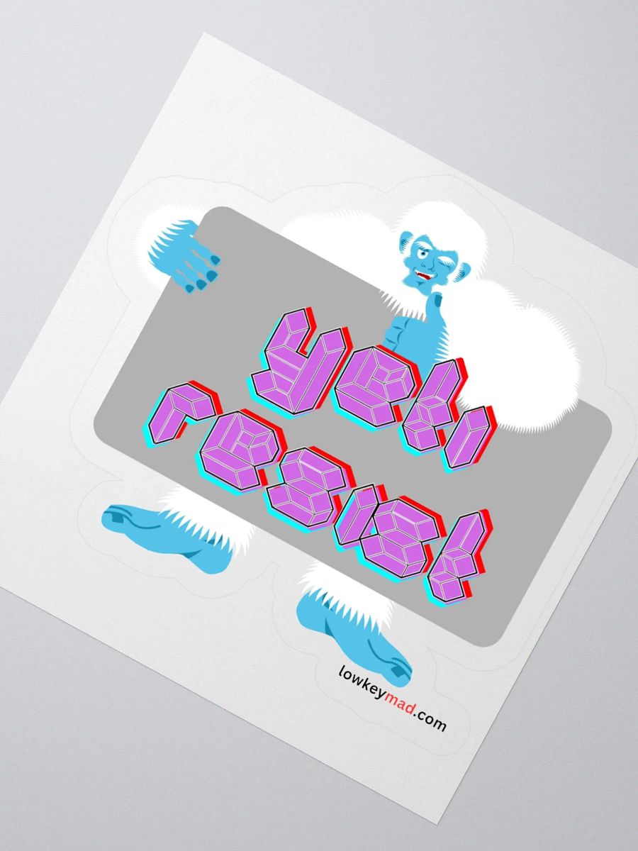 Yeti Resist Sign Sticker product image (4)