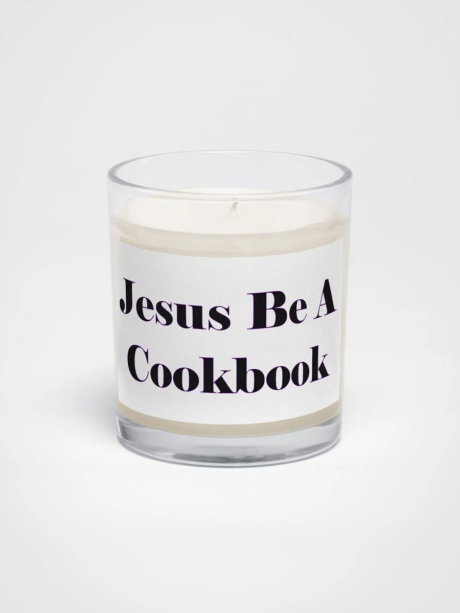 Jesus Be A Cookbook Unscented Candle product image (3)