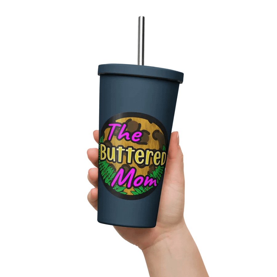 Buttered Mom Tumbler W/Straw product image (5)
