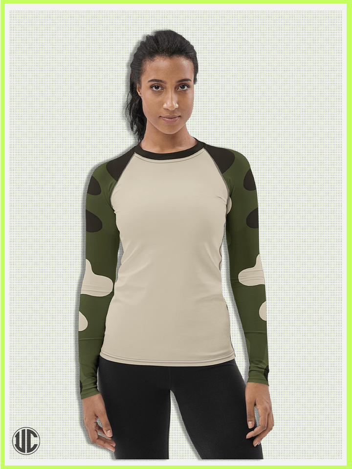 Becker's Modern Camo – Women’s Rash Guard product image (1)