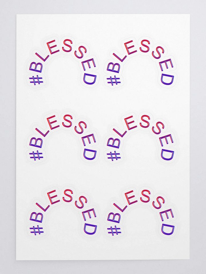 Blessed Sticker Sheet product image (1)