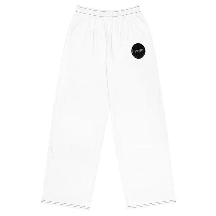 Unisex Wide-Leg Pants White product image (1)