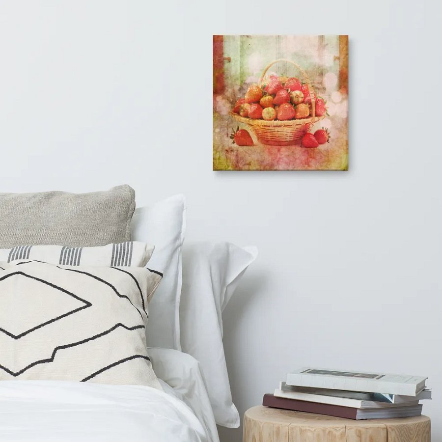 Summer Strawberry Canvas Art Print product image (9)