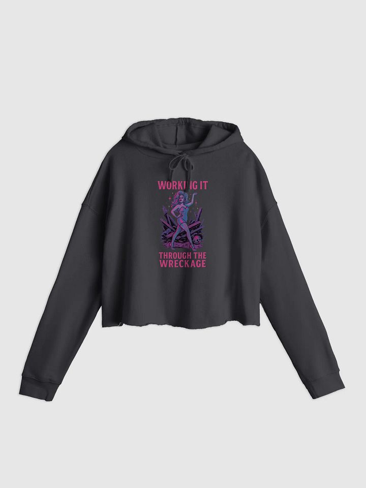 Working It Through The Wreckage Crop Hoodie product image (1)