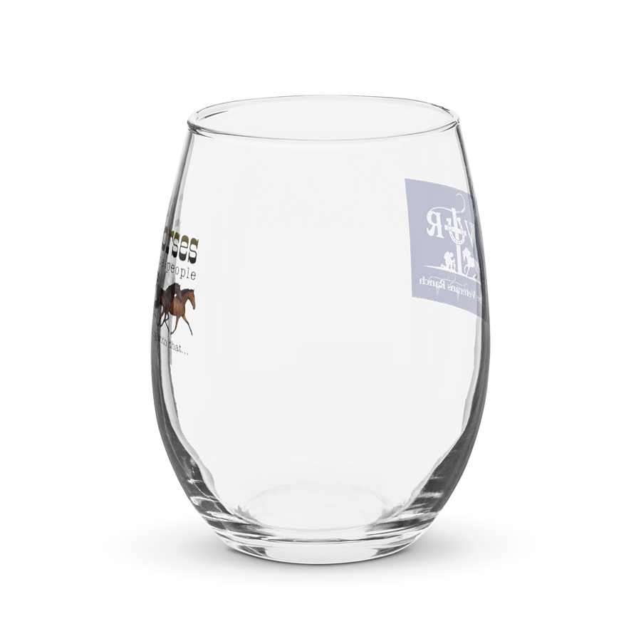 I Love Horses Stemless Wine Glass product image (3)
