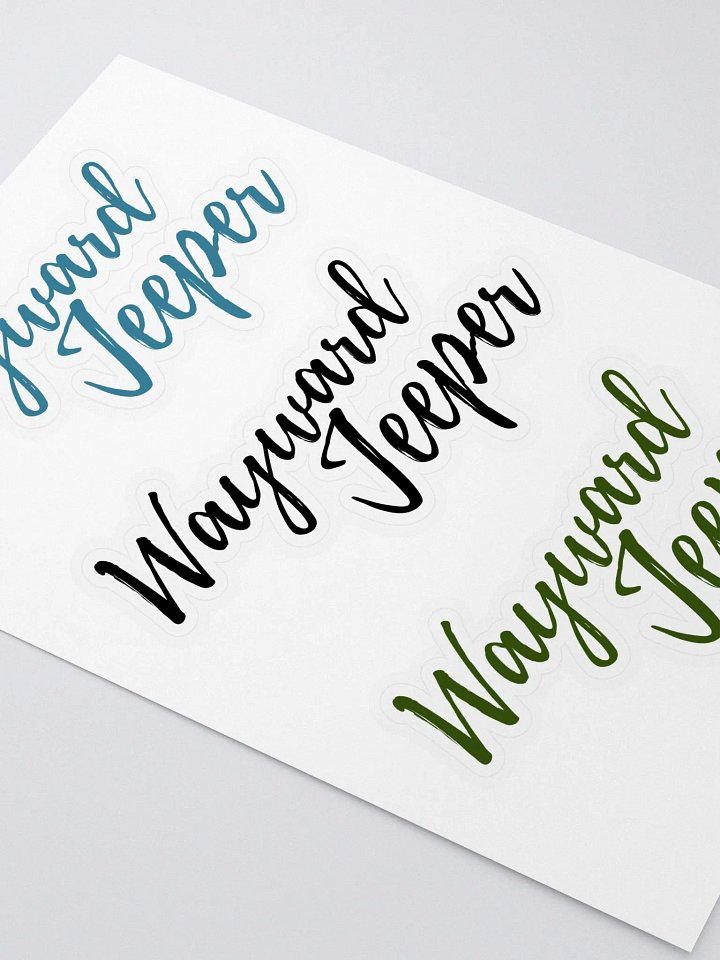 Jeeper Name Sticker Sheet 1 product image (2)
