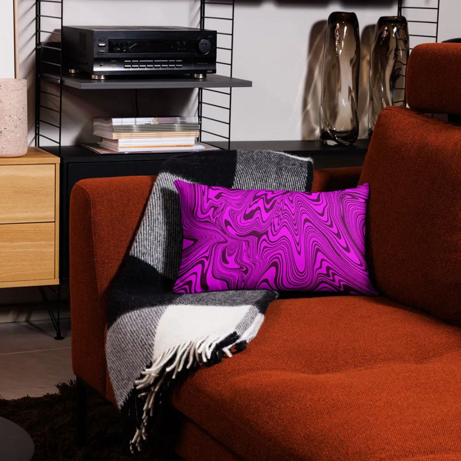 Premium Pillow Case - Abstract Purple Swirls product image (3)