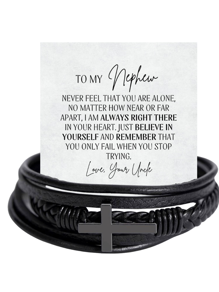 Nephew Cross Bracelet From Uncle - Never Feel Alone product image (1)