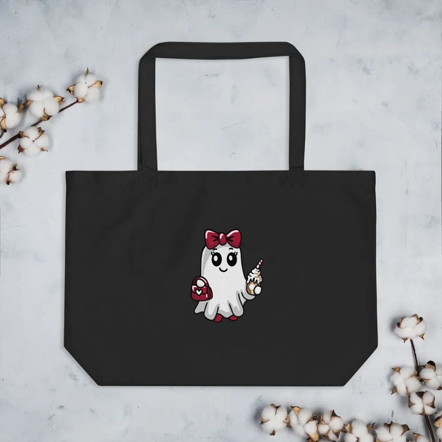 Stylish Ghost Organic Cotton Tote product image (5)