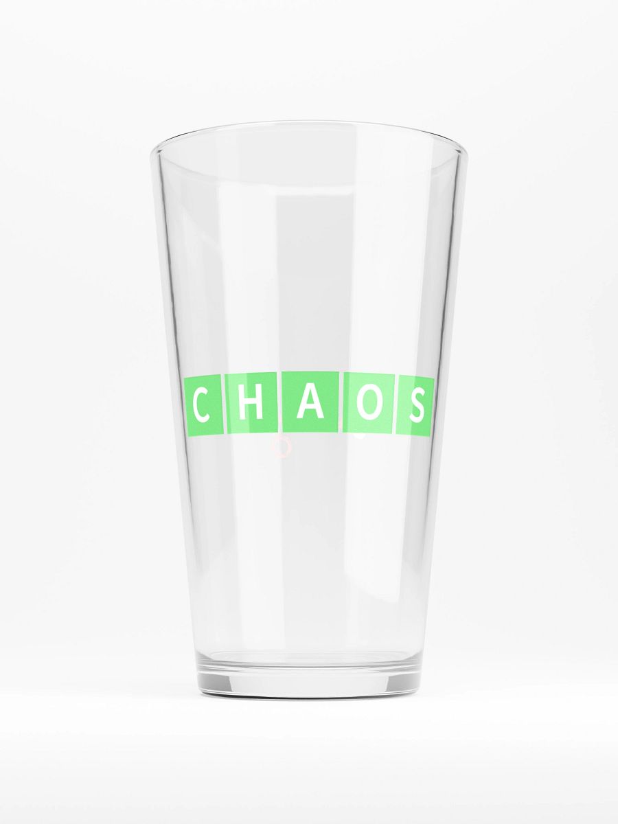 Chaos Pint Glass product image (2)
