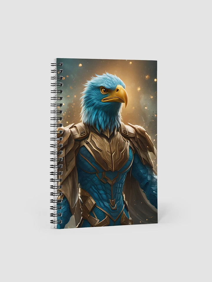 Superhero Bald Eagle, AI Art, Spiral Notebook 04 product image (1)
