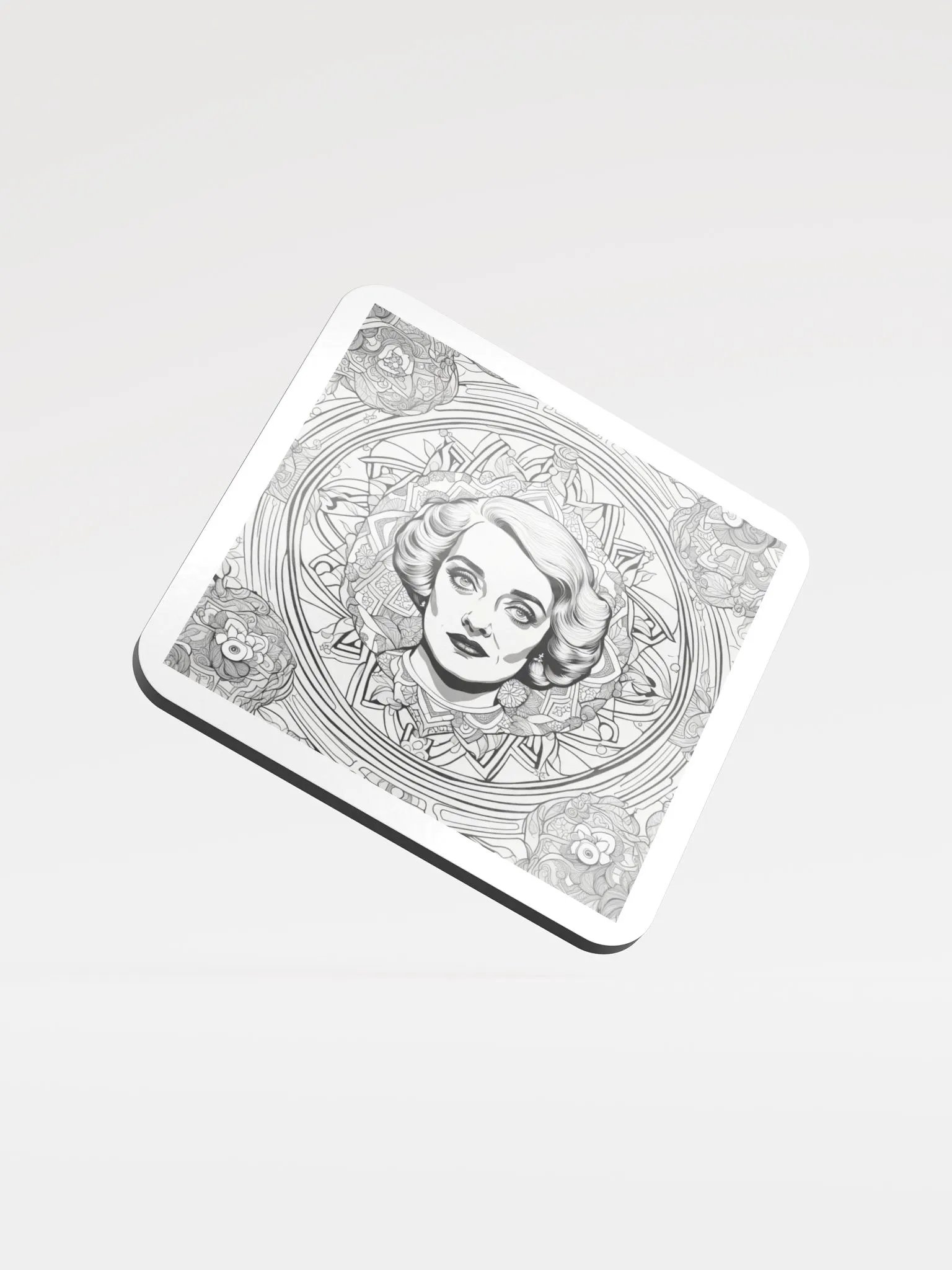 Mandala Muse Glossed Cork Coaster product image (1)