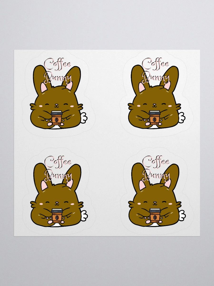 Traditional Coffee Bunny Stickers product image (3)