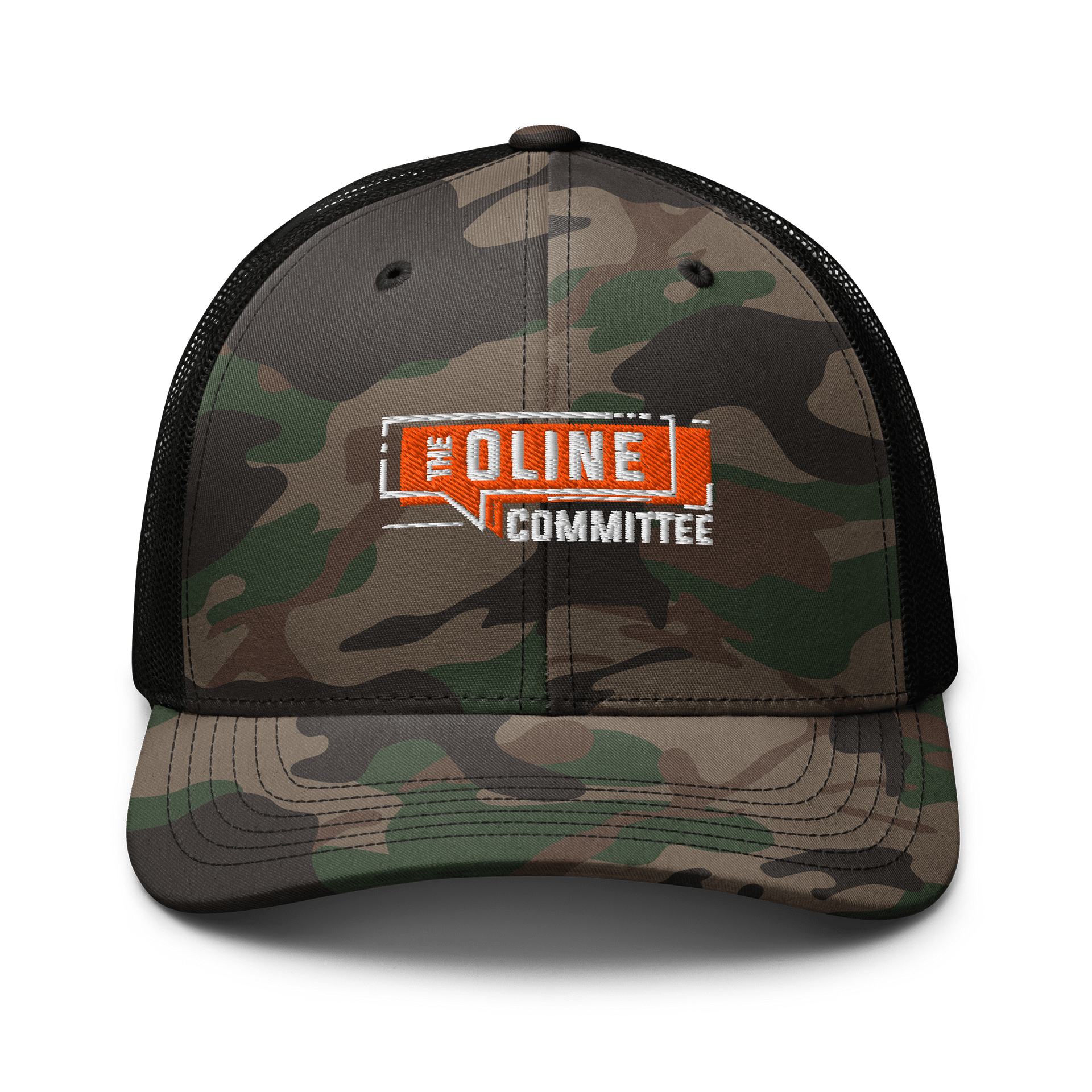 OLine Committee Camouflage Trucker Hat! product image (1)