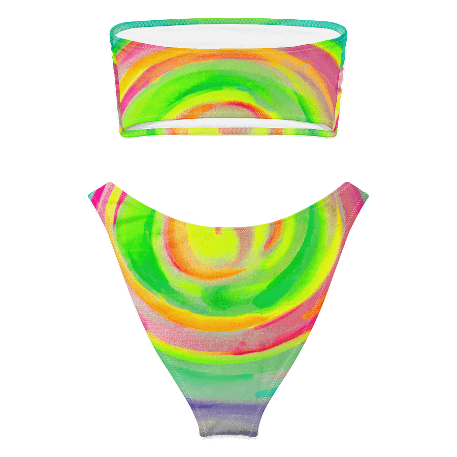 Watercolor Strapless Bikini product image (3)