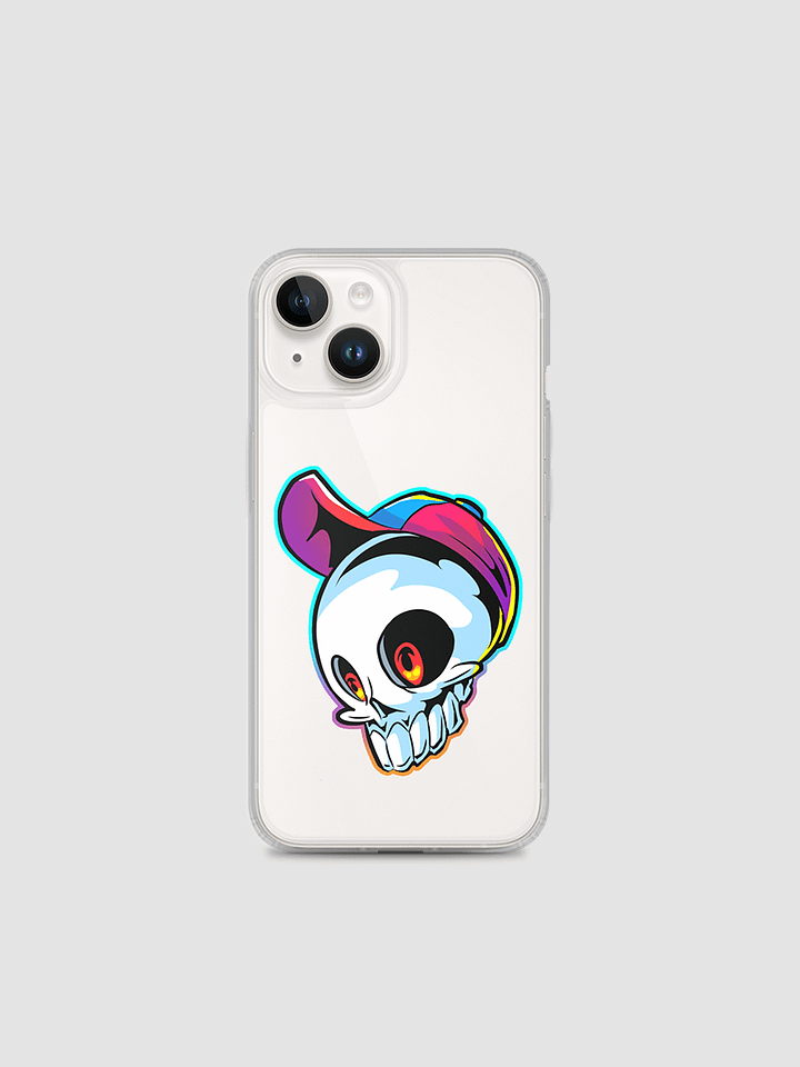Glitch Skull Phone Case product image (1)