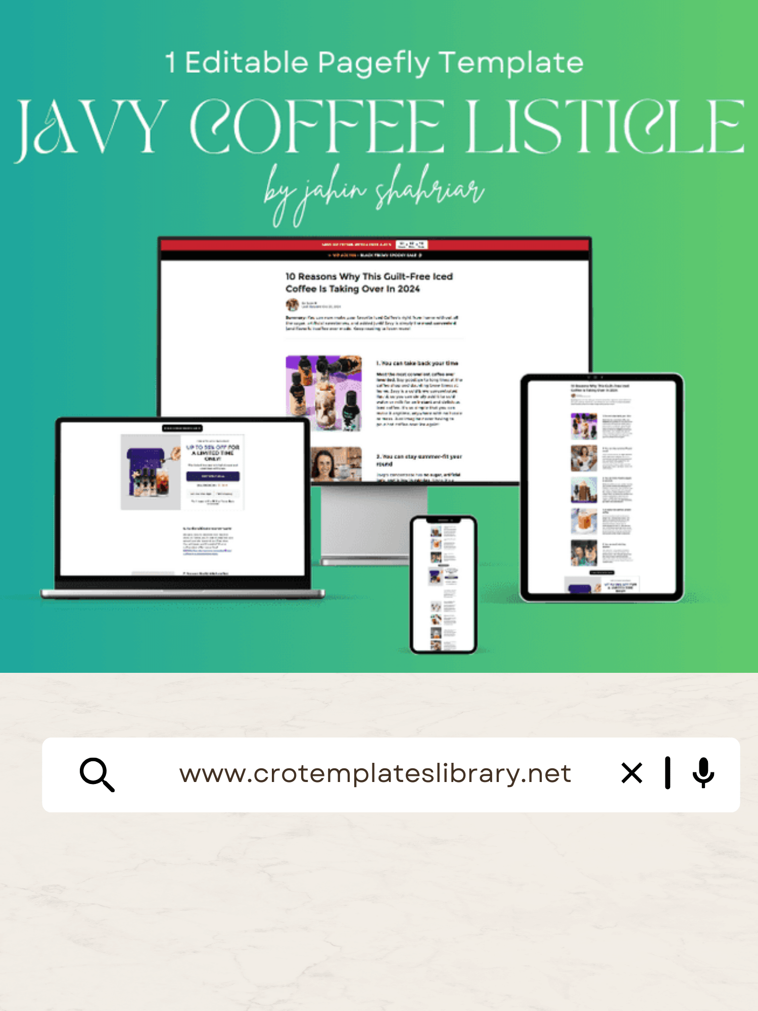 Mavy Coffee Listicle Template product image (1)
