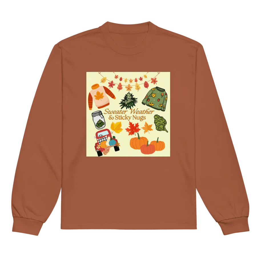 Autumn Cannabis Vibes Long Sleeve Shirt product image (5)