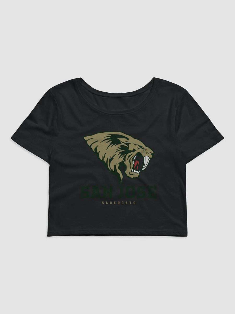 San Jose Sabercats Women's Crop T-Shirt product image (2)