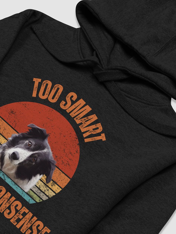 Retro Smart Border Collie Unisex Hoodie product image (2)