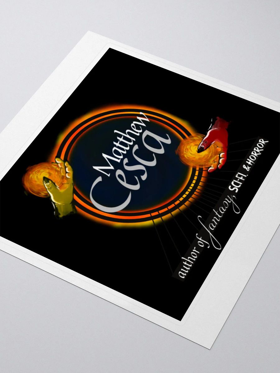 Matthew Cesca Black Author Logo Sticker product image (3)