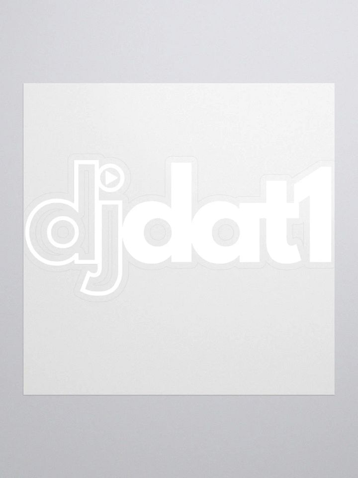 [DJDAT1] Vinyl Stickers (white) product image (3)