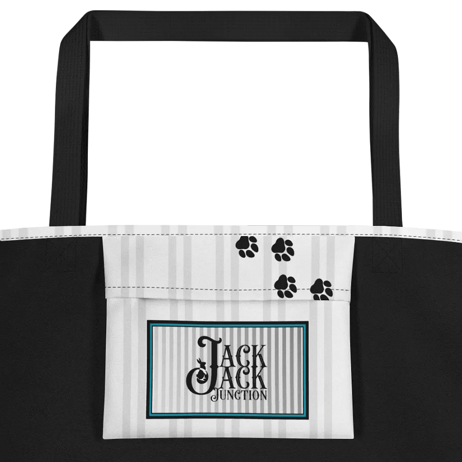 Pawsome Stripes Junction Label Tote Bag product image (3)