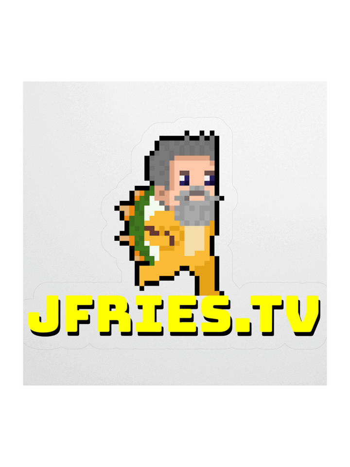 JFries.TV Kiss Cut Sticker product image (2)