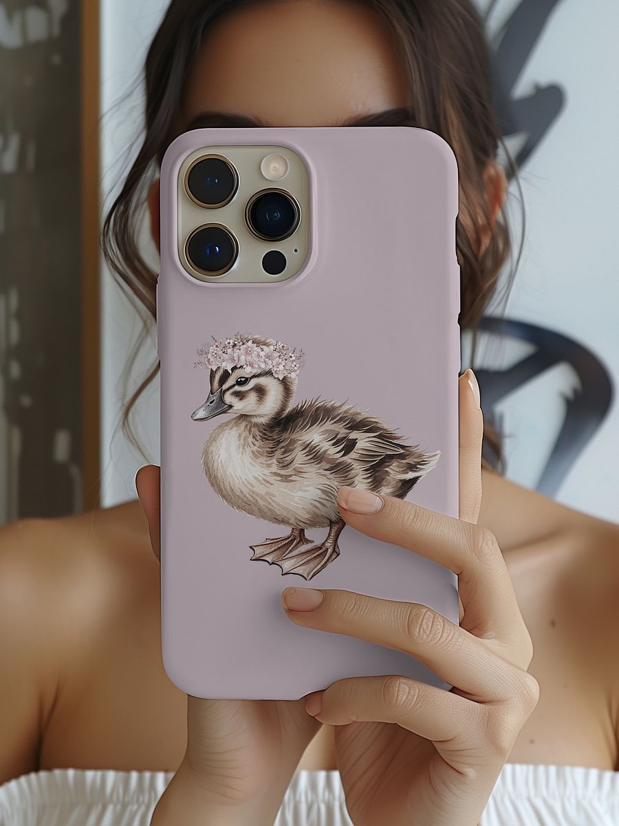 TINY DUCK FLOWERCROWN - COTTAGE PHONE CASE - TOUGH CASE product image (5)