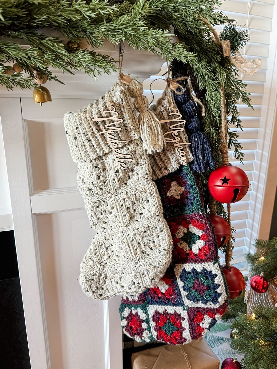 Granny Square Stocking Crochet Pattern product image (4)