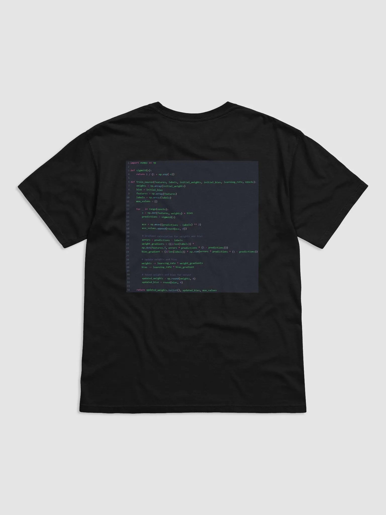 Pytorch V Numpy T-shirt product image (6)