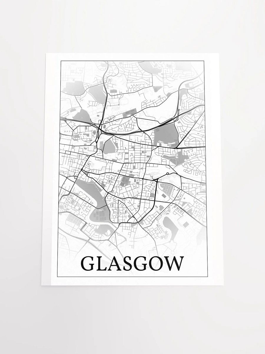 Glasgow, Scotland, city map print product image (19)