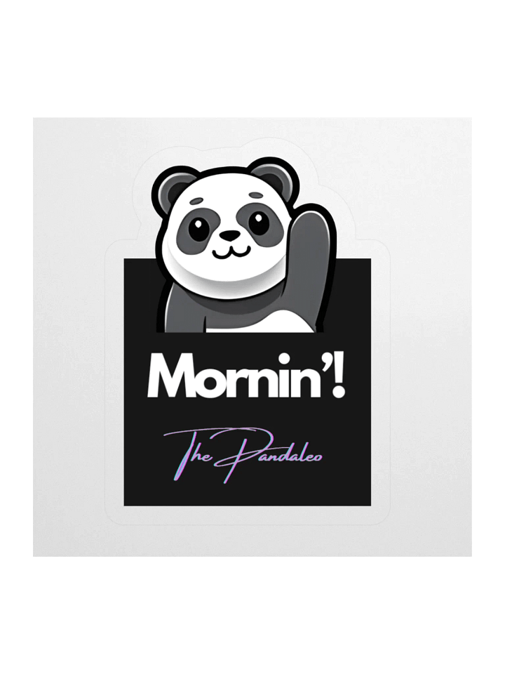 The Mornin' Panda Kiss Cut Stickers product image (1)
