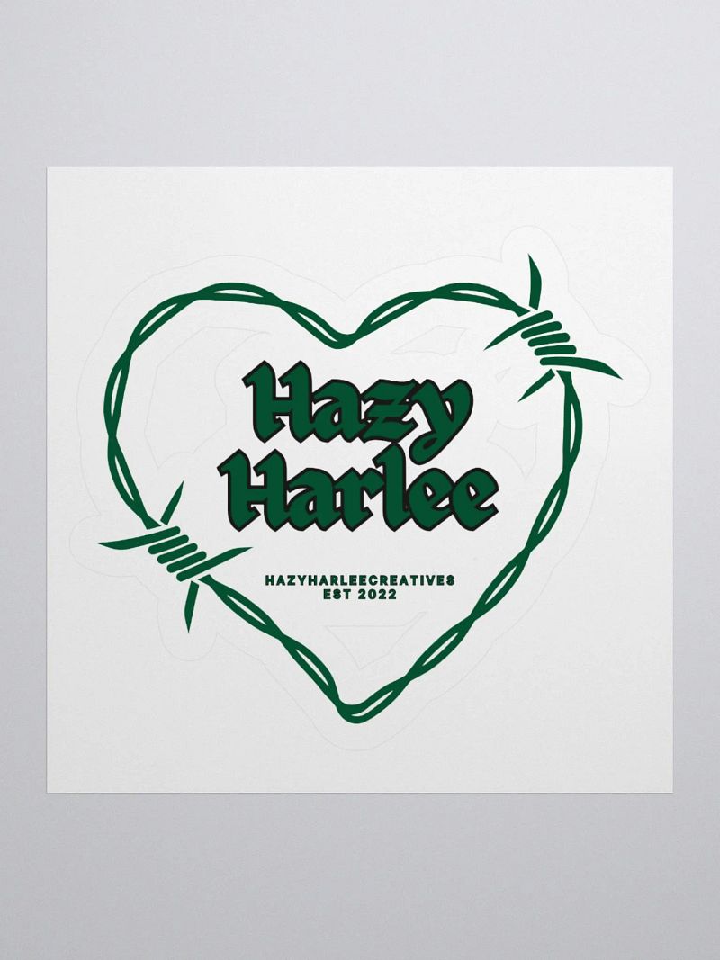 Barbed Heart Kiss Cut Stickers