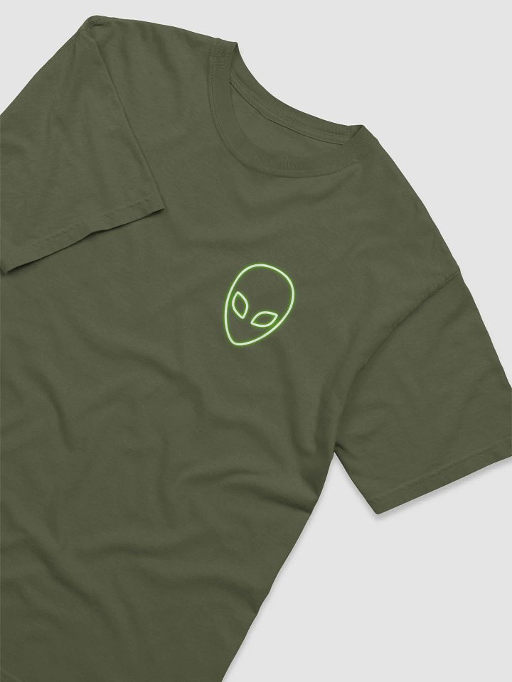 Neon Green Alien Head T-Shirt product image (33)