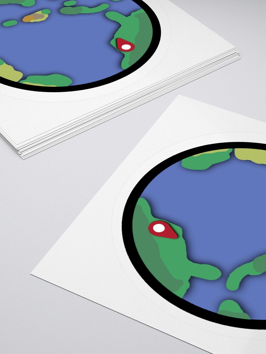 Beaver Geography Earth Sticker product image (4)