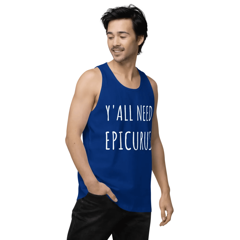 Y'all Need Epicurus WHITE (Cotton Heritage Men's Premium Tank Top) product image (5)