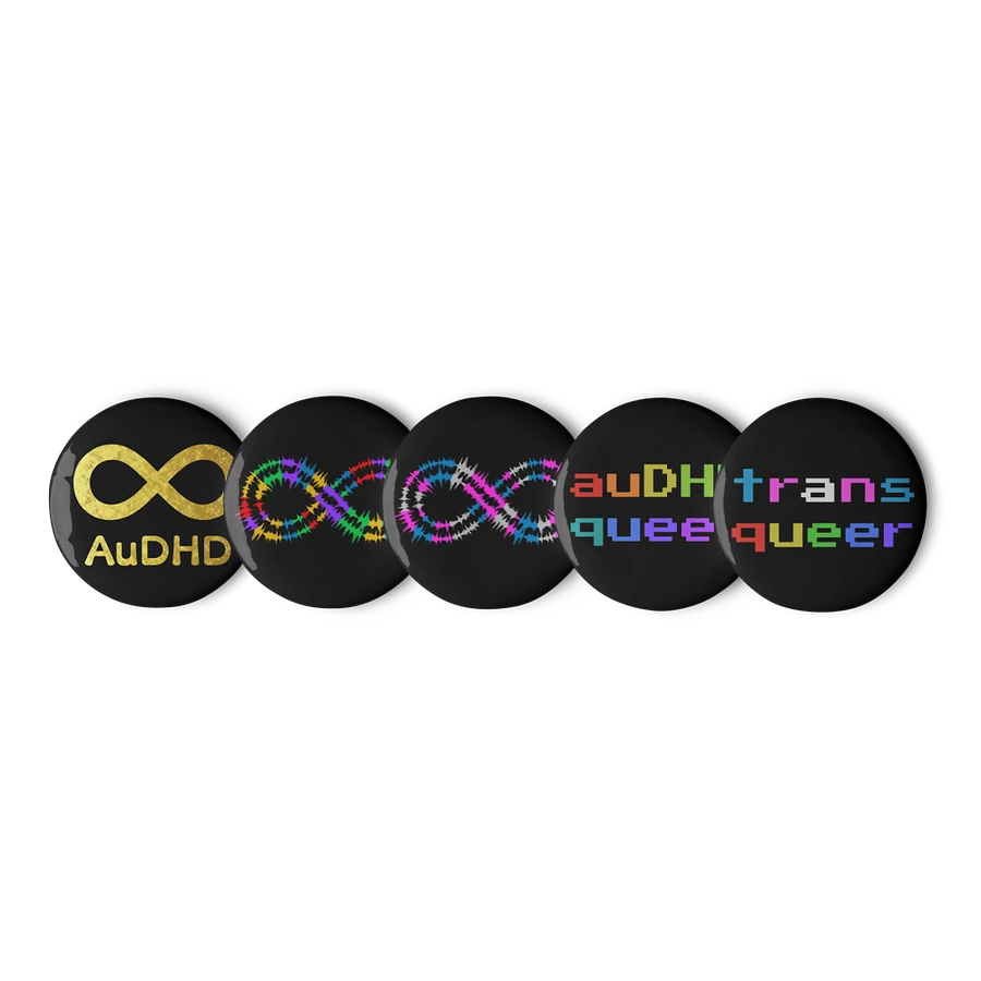 Queer Trans AuDHD Infinity Pin Set product image (1)