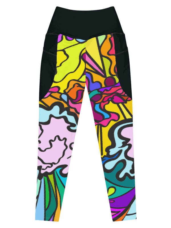 Vibrant Harmony All-Over Leggings - Wave at Sunset product image (11)