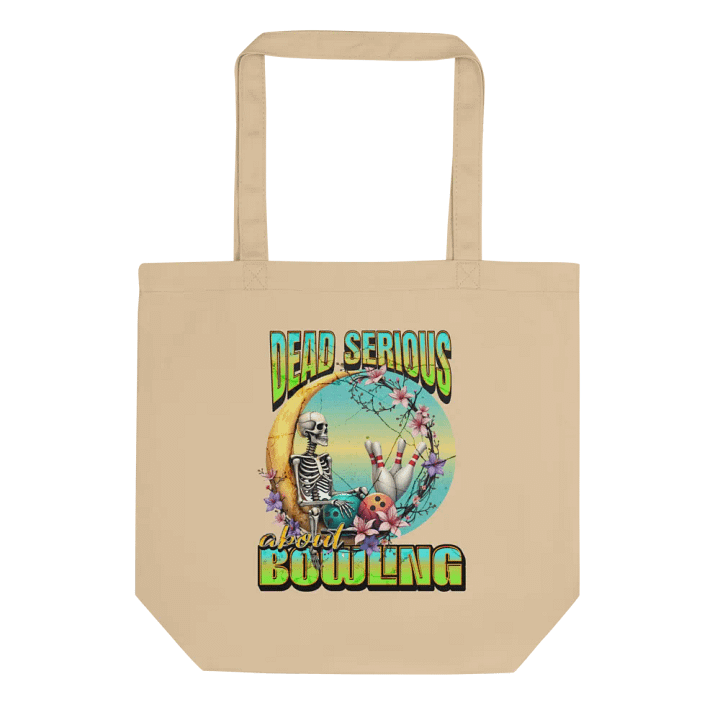Dead Serious About Bowling Skeleton Tote Bag product image (1)