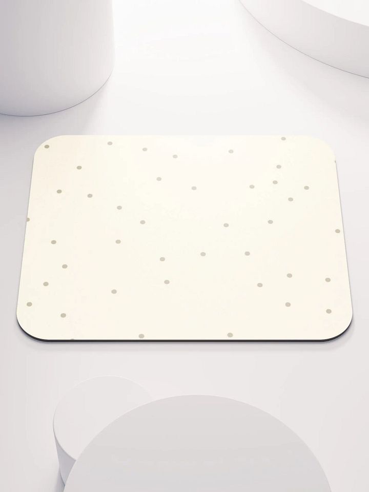 Beige Dot Bliss Mouse Pad product image (1)