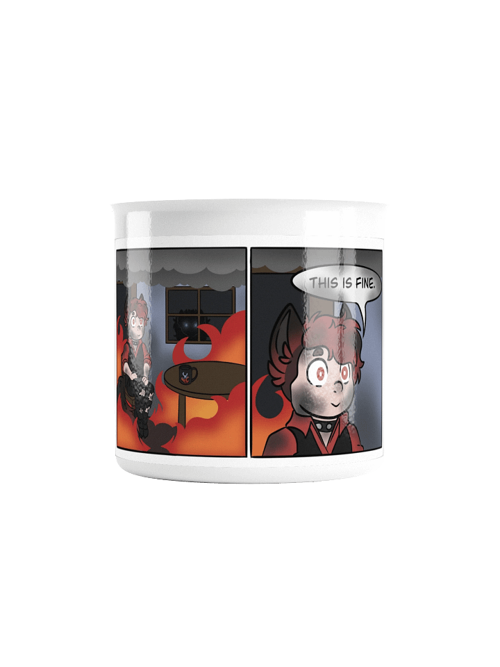 Enamel Mug - This Is Fine Meme product image (2)