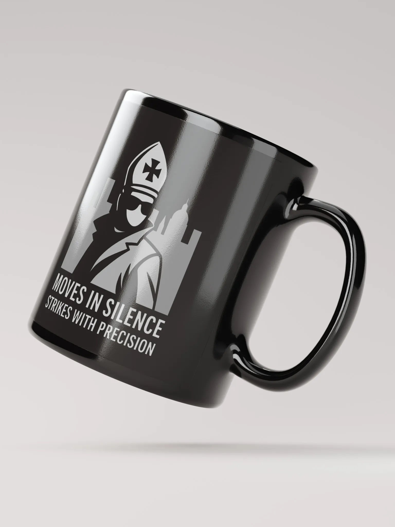 Moves In Silence - Black Glossy Mug product image (2)