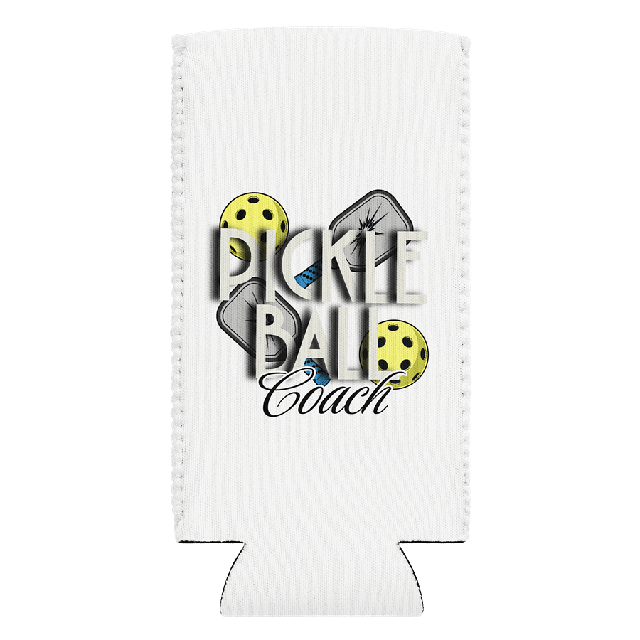Pickleball Coach Reflective Can Cooler product image (1)