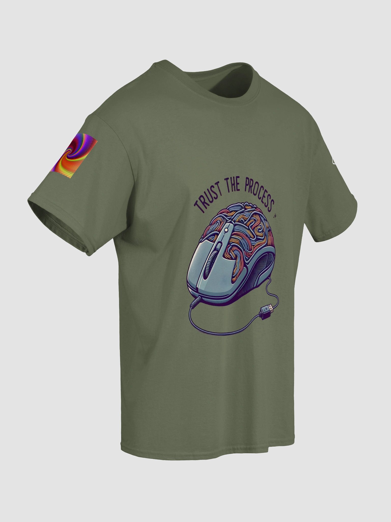 Trust the Process – Pixel Tech Wired Mouse T-Shirt product image (15)