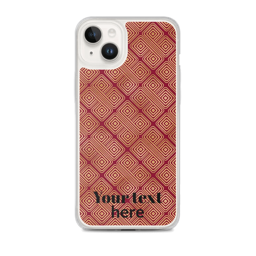art deco burgundy iPhone® MagSafe® Case product image (1)